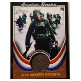 2009 Topps Relic From WW2 D-Day Infantry Regiment