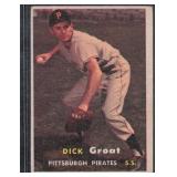 Lot of 7 1957 Topps Cards Dick Groat & More