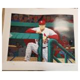 2 Signed Mike Matheny Painting By M Matheny 62/126