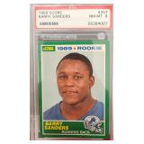 1989 Score Barry Sanders RC PSA 8