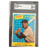 1958 Topps #486 Willie Mays SGC 3