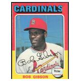 Lot of 3 1974 & 75 Topps Bob Gibson Cards