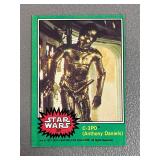 1977 Topps Star Wars C-3PO ï¿½golden rodï¿½ error card