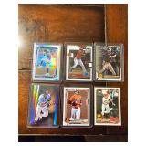 Lot of 6 Rookie baseball cards