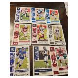 9 cards football stars lot