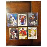 Lot of 6 Rookie baseball cards