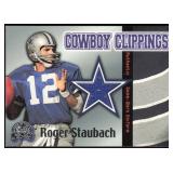 2000 Fleer Roger Staubach Jersey Card