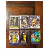 6 card Lebron James lot