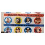 Fun Foods MLB  Buttons 36 packs box 1984 Sealed