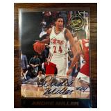 ANDRE MILLER 1999 PRESS PASS AUTO