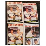 4 1964 Topps Kaline & Yastrzemski Cards