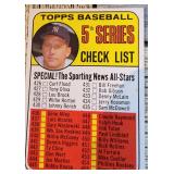 High End Sleeve Of 1968-69 MLB Cards Mantle & More