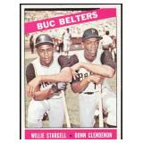 3 1966 Topps Willie Stargell Bucs Belter Cards