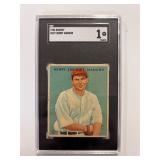 1933 Goudey #107 Henry Manush SGC 1