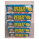 5 1991 Topps Desert Storm Trading Cards & Stickers