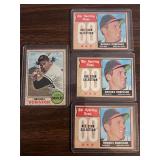 4 1968 Topps Brooks Robinson cards