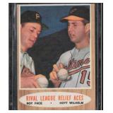 Two 1962 Topps Aces #423 Hoyt Wilhelm/Roy Face