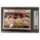 1964 Topps #331 Mickey Mantle SGC 5 AL Bombers