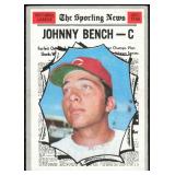 4 VTG Johnny Bench Cards