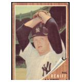 3 1962 Topps #139 Hal Reniff Error Cards