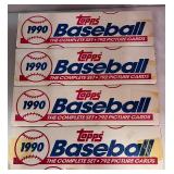 4 1990 Topps MLB 792 card factory set