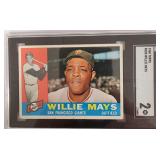 1960 Topps #200 Willie Mays SGC 2