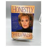 HONESTLY, SHEILA WALSH, SIGNED,1ST EDITION, 1996