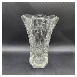 ANCHOR HOCKING 1970S STAR OF DAVID GLASS VASE 10"