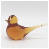 PILGRIM GLASS AMBER MENAGERIE BIRD