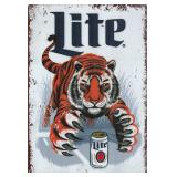 Detroit Tigers Tin Lite Beer Sign
