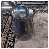 silver or Pewter Toned Hallmarked Lidded Pitcher