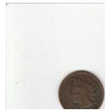1887 US Copper Indian Head Penny