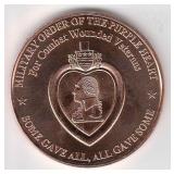 US Purple Heart 1oz. .999 Fine Copper Round