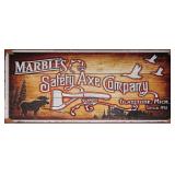 Marbles Safety Axe Sign