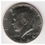 1984 D Uncirculated Kennedy 1/2 Dollar Coin