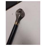 Cobra Head Sword Cane, Removable Blade