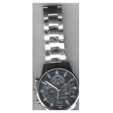 Silver Toned Quartz Movement Watch