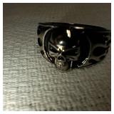 Silver Toned Ring with Fear Nothing Engraved