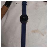 Blue Band, Square Case, Dark Face Quartz Watch