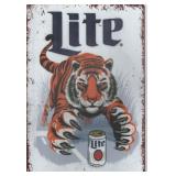 Detroit Tigers Lite Beer Advertising Sign,