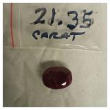 Enhanced Cut & Faceted Madagascar Ruby, 21.35 ct