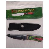 d Deer Hunter Fixed Blade Knife with sheath