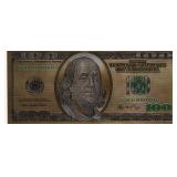 Gold Toned US Bank Note Set