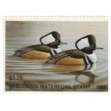 1988 Wisconsin Mint Waterfowl Hunting Stamp