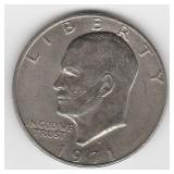 1971 D US Eisenhower 1 Dollar Coin