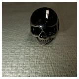 Silver Toned Laughing Skull Ring