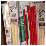 Box of 12" Tapered Candles. NIB