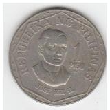 1982 Philippines 1 Piso Coin