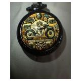 Motorcycle Designed Quartz Pocket Watch