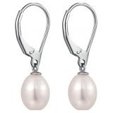 Natural Freshwater Pearls Sterling Silver Earrings